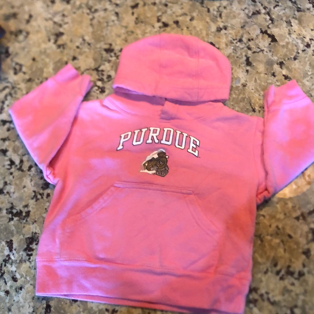 Size 2 Pink Purdue Hoodie Sweatshirt